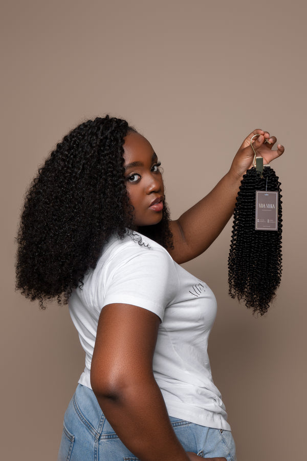 Kinky Curly Human Crochet Hair